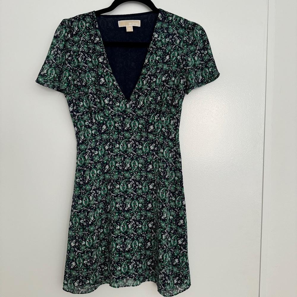 Michael Kors Patterned Mini Dress